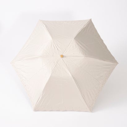カシュネ cache nez UV カット率99％以上  PUフラワーポーラー刺繍ミニ折りたたみ傘 （BE）｜詳細画像