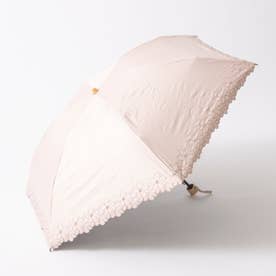 UV カット率99％以上  PU軽量フラワー刺繍ミニ折りたたみ傘 （PI）