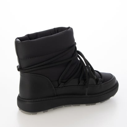 あったか 多機能 防滑 レースアップブーツ （BLK/BLK）｜詳細画像