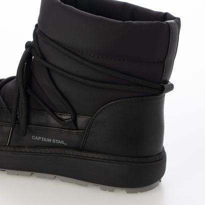 あったか 多機能 防滑 レースアップブーツ （BLK/BLK）｜詳細画像