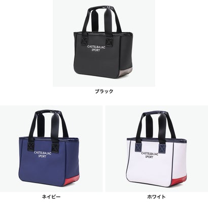 カステルバジャックスポーツ CASTELBAJAC SPORT スポーツ カートバッグ メンズ レディース ゴルフ トート バッグ おしゃれ ブランド 軽量 小さめ トートバッグ カートポーチ ゴルフバッグ A5 ロゴカートポーチ CBZ038 （ホワイト）｜詳細画像