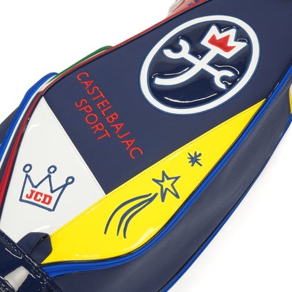 カステルバジャックスポーツ CASTELBAJAC SPORT キャディバッグ メンズ レディース カート 9.0型 かっこいい バッグ おしゃれ ラウンド カート型 キャディ 47インチ 5分割 ロゴキャディバッグ CBC038 （ネイビー）｜詳細画像