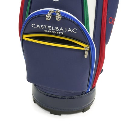 カステルバジャックスポーツ CASTELBAJAC SPORT キャディバッグ メンズ レディース カート 9.0型 かっこいい バッグ おしゃれ ラウンド カート型 キャディ 47インチ 5分割 ロゴキャディバッグ CBC038 （ブラック）｜詳細画像