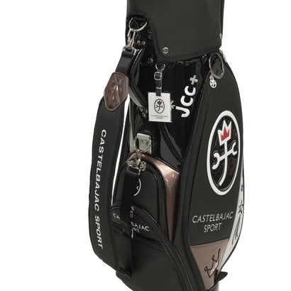 カステルバジャックスポーツ CASTELBAJAC SPORT キャディバッグ メンズ レディース カート 9.0型 かっこいい バッグ おしゃれ ラウンド カート型 キャディ 47インチ 5分割 ロゴキャディバッグ CBC038 （ブラック）｜詳細画像