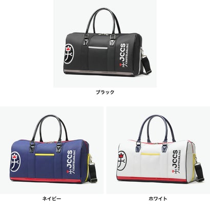 カステルバジャックスポーツ CASTELBAJAC SPORT ボストンバッグ メンズ レディース 大容量 ブランド ゴルフ バッグ おしゃれ ボストン 大きめ 合皮 2WAY 底鋲 自立 ロゴ A4 B4 ロゴボストンバッグ CBB038 （ブラック）｜詳細画像