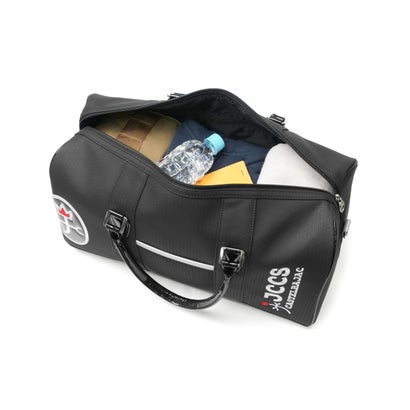 カステルバジャックスポーツ CASTELBAJAC SPORT ボストンバッグ メンズ レディース 大容量 ブランド ゴルフ バッグ おしゃれ ボストン 大きめ 合皮 2WAY 底鋲 自立 ロゴ A4 B4 ロゴボストンバッグ CBB038 （ネイビー）｜詳細画像