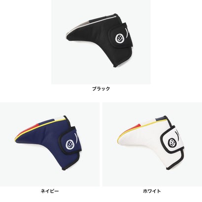 ヘッドカバー パターカバー パター用 ピン型 ピンタイプ クラブカバー パター カバー ゴルフ おしゃれ ブランド ラウンド マグネット ロゴパターカバー CBP038 （ホワイト）｜詳細画像