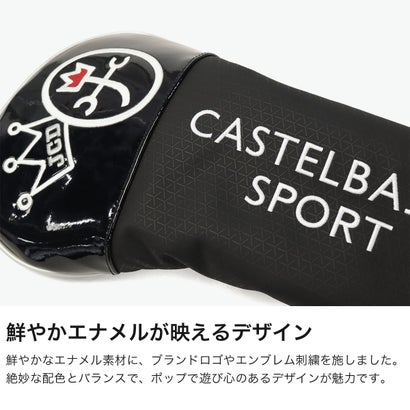 ヘッドカバー ドライバー ドライバーカバー クラブカバー ドライバー用 カバー ゴルフ おしゃれ ブランド ラウンド ロゴ ロゴドライバーカバー CBH038 （ホワイト）｜詳細画像