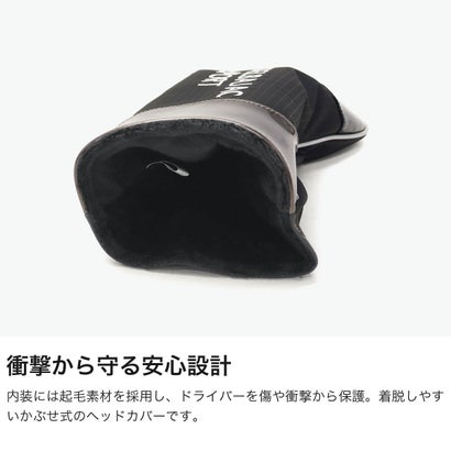 ヘッドカバー ドライバー ドライバーカバー クラブカバー ドライバー用 カバー ゴルフ おしゃれ ブランド ラウンド ロゴ ロゴドライバーカバー CBH038 （ホワイト）｜詳細画像
