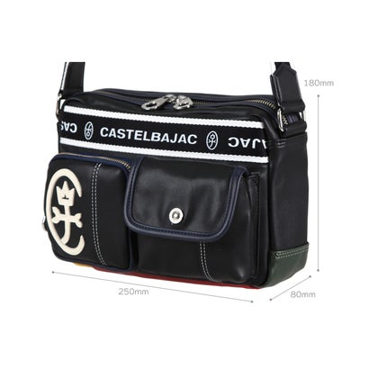 カステルバジャック CASTELBAJAC カステルバジャック ドミネ ショルダーバッグ メンズ レディース バッグ ブランド 小さめ CASTELBAJAC 024111 （ブラック【BK】）｜詳細画像