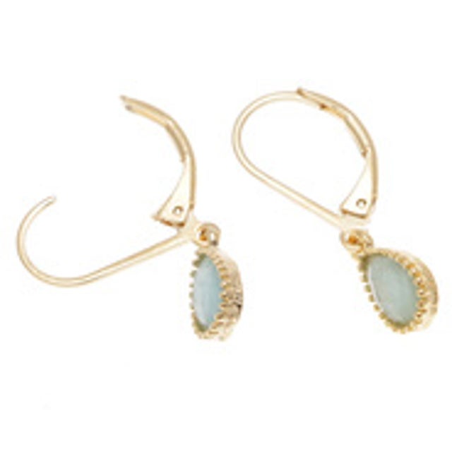 【チャイハネ】カラーティアーズピアス アクア