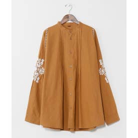 ノマーデメンズバンドカラーシャツ （マスタード）