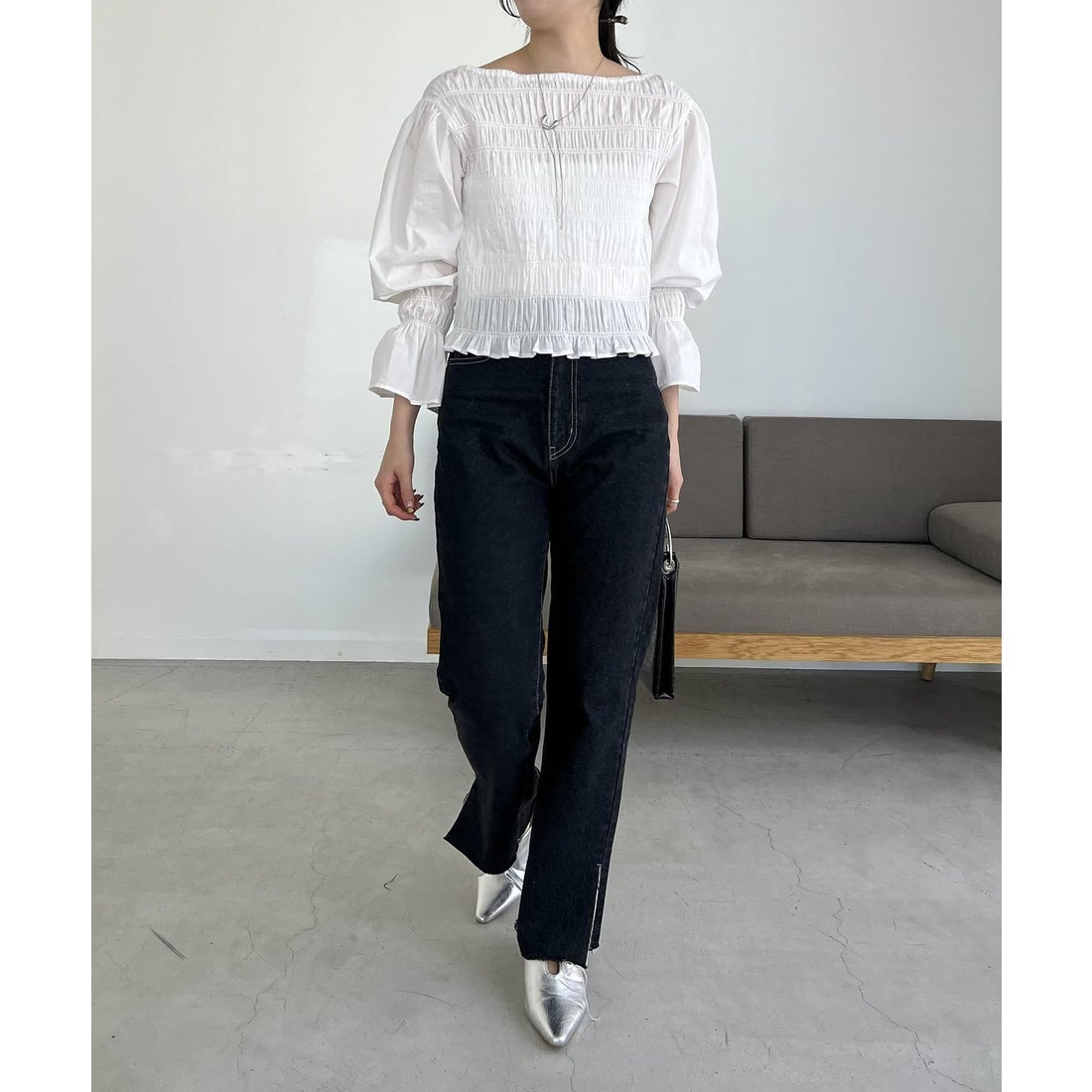 カプリシュレマージュ CAPRICIEUX LE'MAGE シャーリングBL （WHT
