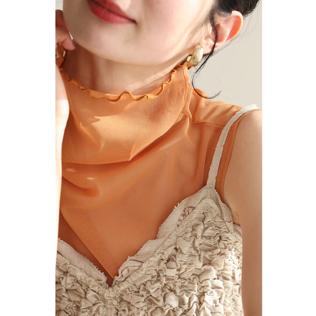手持ち服にちょい足し ノースリヴェール （オレンジ）