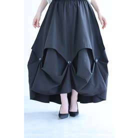 華を添える シャンデリアスカート （ブラック）