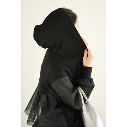 カワイイ CAWAII 立体メッシュフレアパーカー （ブラック）｜詳細画像