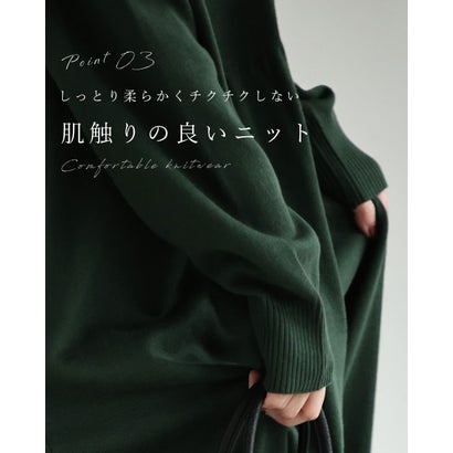 クローバーレース刺繍ロングワンピース （グリーン）｜詳細画像