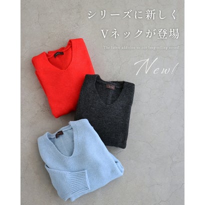 カワイイ CAWAII ふわもちVネックニット （レッド）｜詳細画像