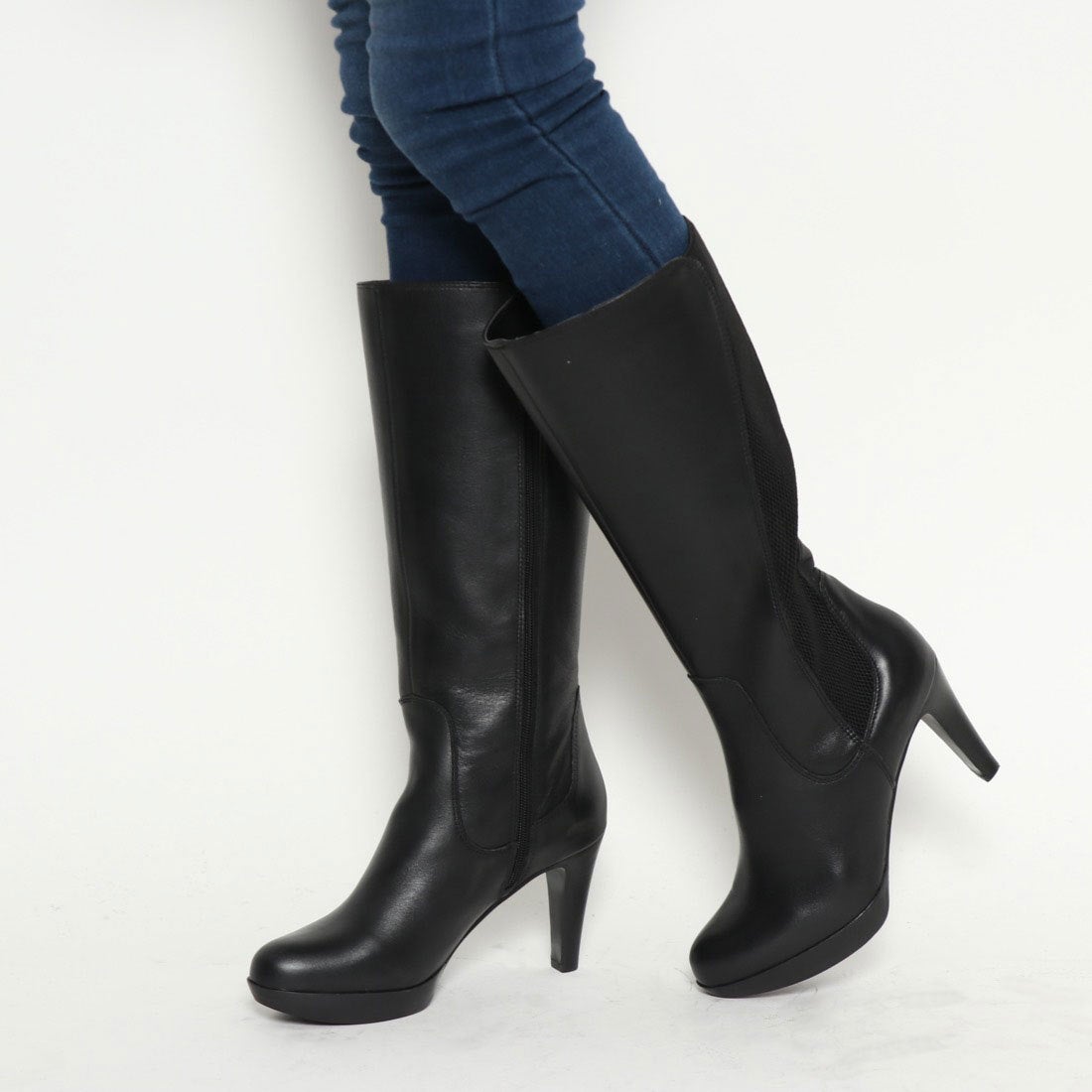 カルロロセッティ CARLO ROSSETTI 9.0cm足囲2Eハイヒールサイドゴア 