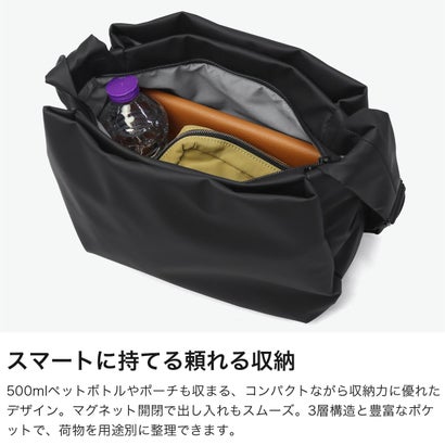 ショルダーバッグ メンズ レディース ブランド 軽量 軽い 小さめ 斜めがけ 大人 旅行 A5 おしゃれ シンプル カジュアル マット 普段使い ショルダー Globo グローボ 5267036 （ブラック）｜詳細画像