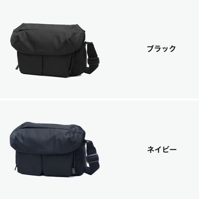 ショルダーバッグ レディース メンズ 斜めがけ 軽量 ブランド 小さめ ポケット 肩掛け 横型 コンパクト スマート おしゃれ フラップ シンプル A5 Pio ピオ 5132439 （ブラック）｜詳細画像