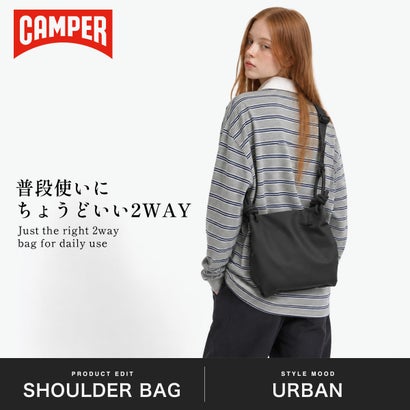 ショルダーバッグ レディース メンズ ブランド 軽量 斜め掛け トート おしゃれ かっこいい 小さめ ミニ ショルダー 肩掛け ハンドル 2WAY A5 Paquito パキート 5133140 （ブラック）｜詳細画像