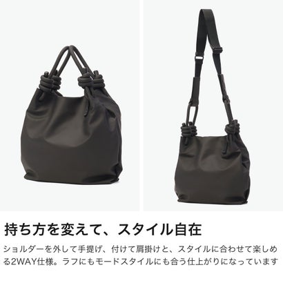 ショルダーバッグ レディース メンズ ブランド 軽量 斜め掛け トート おしゃれ かっこいい 小さめ ミニ ショルダー 肩掛け ハンドル 2WAY A5 Paquito パキート 5133140 （ブラック）｜詳細画像