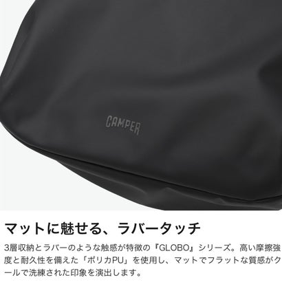 リュック メンズ レディース 旅行 バッグ ブランド おしゃれ シンプル カジュアル 軽量 軽い A4 10L バックパック デイパック 大人 マット 普段使い Globo グローボ 5267136 （ブラック）｜詳細画像