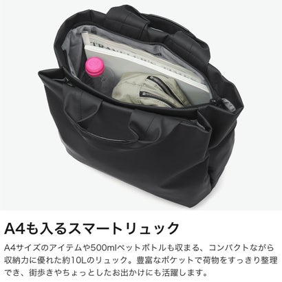 リュック メンズ レディース 旅行 バッグ ブランド おしゃれ シンプル カジュアル 軽量 軽い A4 10L バックパック デイパック 大人 マット 普段使い Globo グローボ 5267136 （ブラック）｜詳細画像