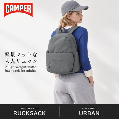 リュック レディース メンズ ブランド 軽量 軽い 13インチ PC収納 通勤 通学 普段使い お出掛け シンプル カジュアル おしゃれ バックパック 旅行 Guell グエル 5287542 （ライトグレー）｜詳細画像