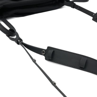 ショルダーバッグ レディース メンズ 斜めがけ 大人 上品 ブランド 軽量 普段使い お出掛け おしゃれ ショルダー 肩掛け シンプル ナイロン きれいめ ロゴ 黒 Mouna モウナ 5287742 （ブラック）｜詳細画像