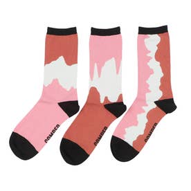 Men Triplet socks ソックス （ピンク）