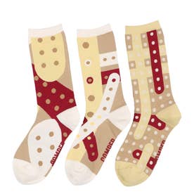 [カンペール] Woman Triplet socks ソックス （アイボリー）