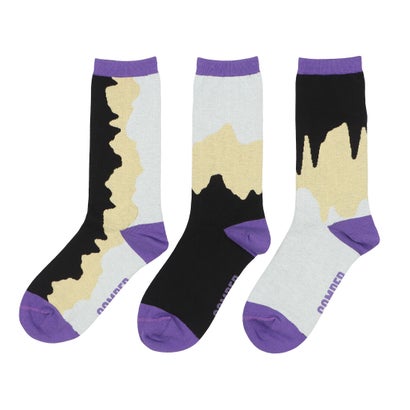 カンペール CAMPER Woman Triplet socks ソックス （パープル）｜詳細画像