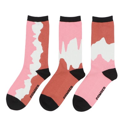 カンペール CAMPER Woman Triplet socks ソックス （ピンク）｜詳細画像