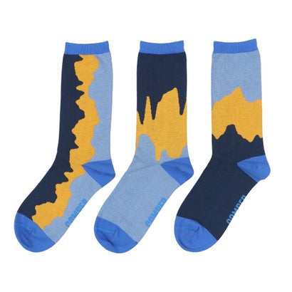 カンペール CAMPER Woman Triplet socks ソックス （ブルー）｜詳細画像