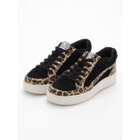 LEOPARD SWITCHED SNEAKERS （BLACK）