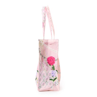 コラージュプリントトート（Collage Print Tote） （ピンク）｜詳細画像