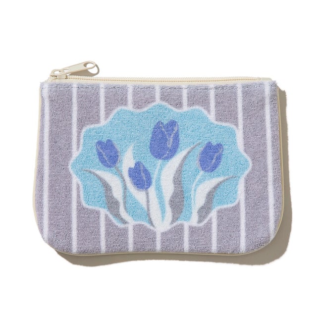 パイルチューリップポーチ（Pile Tulip Pouch） （グレー）