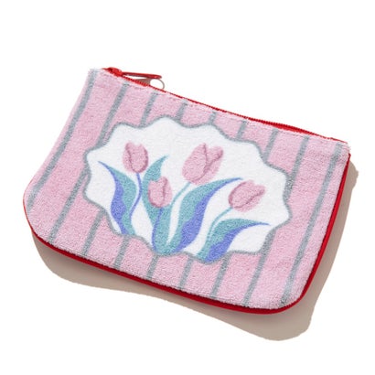 パイルチューリップポーチ（Pile Tulip Pouch） （ピンク）｜詳細画像