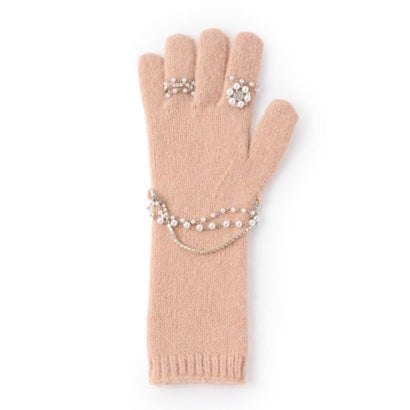 ニットビジューグローブ（Knit Bijou Gloves） （ベージュ）｜詳細画像