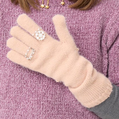 ニットビジューグローブ（Knit Bijou Gloves） （ベージュ）｜詳細画像