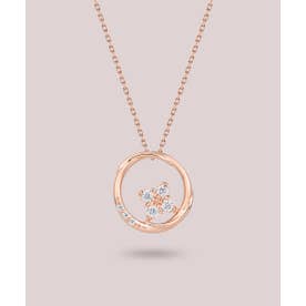 【HOLIDAY LIMITED】シルバー サークル ネックレス （ピンクゴールド）