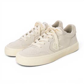 VALLELY Suede Logo Sneaker （Vintage White Ivory）