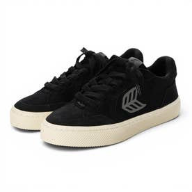 VALLELY Suede Logo Sneaker （Black Steel Grey）