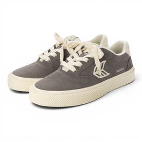 NAIOCA Suede Logo Sneaker （Charcoal Grey Ivory）