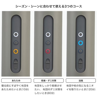 正規品1年保証 布団乾燥機 ダニ退治 ダニ ダニ対策 軽量 小型 消臭 省エネ 静音 海外電圧対応 スティック型 持ち運び 多機能 布団 乾燥 ふとん乾燥機 FOEHN 003 FEN-003 （ダークグレー）｜詳細画像