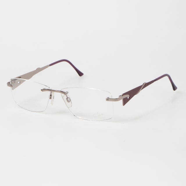 
                    メガネ 眼鏡 アイウェア レディース メンズ （シルバー/レッド）