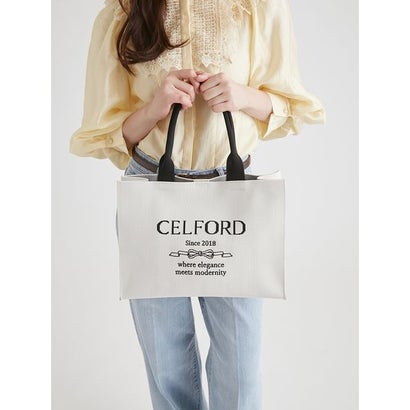 セルフォード CELFORD ロゴジャガードニットバッグ(M) （IVR）｜詳細画像