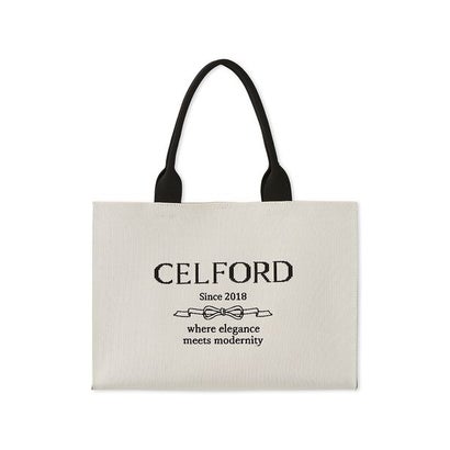 セルフォード CELFORD ロゴジャガードニットバッグ(M) （IVR）｜詳細画像